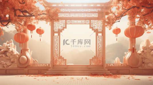 中国风新年春节装饰边框背景2