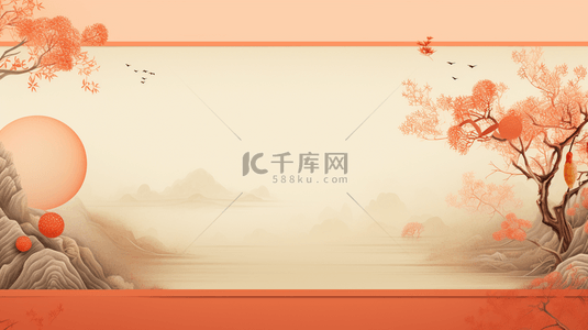 中国风新年春节装饰边框背景20