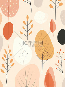 抽象的秋季图案背景12