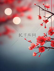 中国传统花朵背景图片_中国传统的红色节日背景7