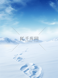 冰天雪地美景背景图片_冬季冰天雪地简约背景15