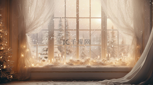 圣诞节装饰美丽窗户3