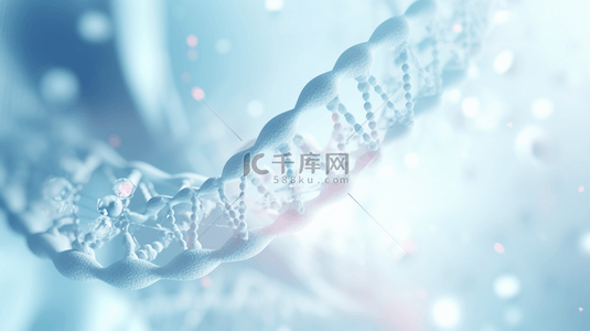 生命人寿保险背景图片_蓝色科技感基因双螺旋结构背景10
