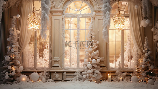 圣诞节装饰美丽窗户10