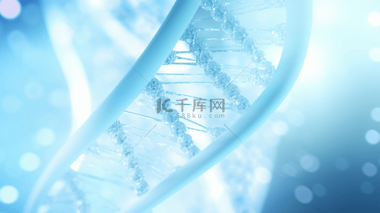 遗传背景图片_蓝色科技感基因双螺旋结构背景33