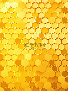黄色蜂窝图案抽象背景7