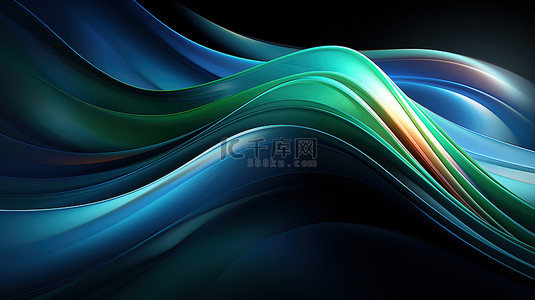 11绿色背景图片_绿色螺旋的抽象蓝色背景11