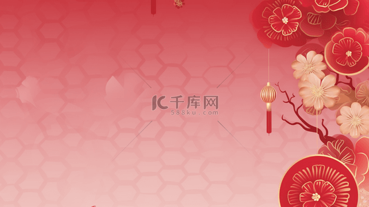 古典传统背景图片_红色中国风喜庆吉祥背景24