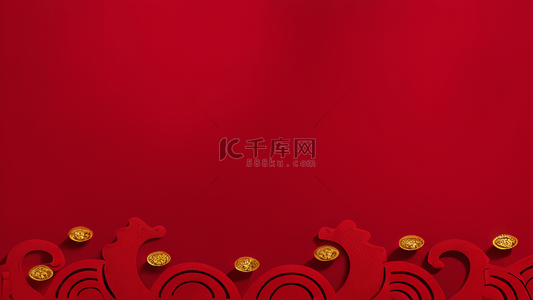 春节底纹金背景图片_金奢喜庆新年红金新年质感背景