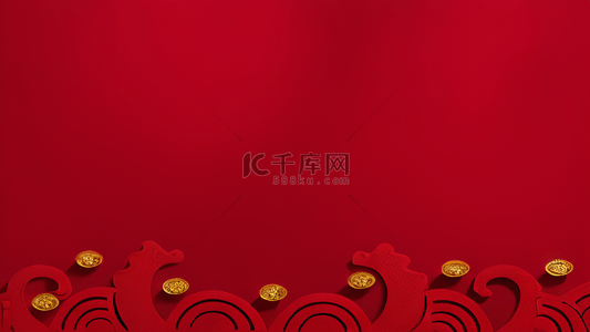 金奢喜庆新年红金新年质感背景