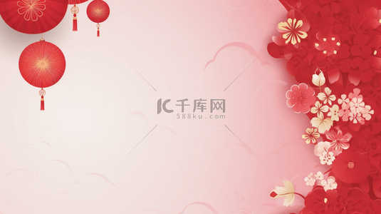 古典传统背景图片_红色中国风喜庆吉祥背景19