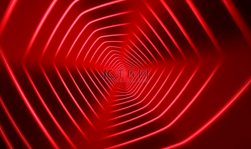 科技感线条渐变背景图片_螺旋线条渐变科技感简约红色背景