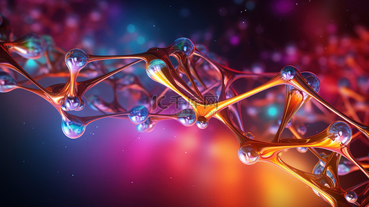 医疗基因背景图片_基因研究DNA分子结构16