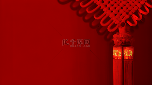 中国风印章中国结边框背景图片_简约新年中国结底纹背景13