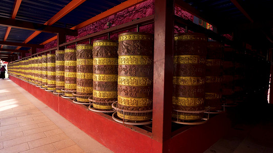 康定西藏寺庙金刚寺实拍素材