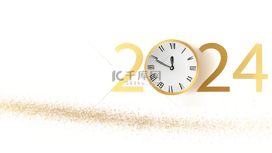 简约多彩数字2024新年2024年背景8