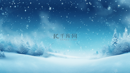 松树林背景图片_冬季雪地松树林下雪背景3