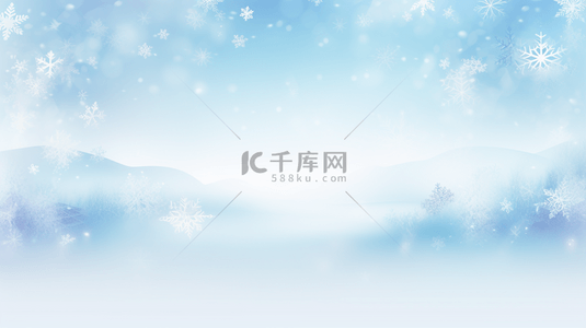 冬季森林背景图片_大雪茫茫的雪地森林背景17