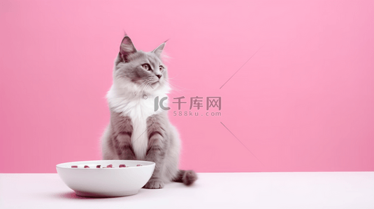 猫粮促销背景图片_双十一宠物粮猫猫零食猫粮电商促销背景