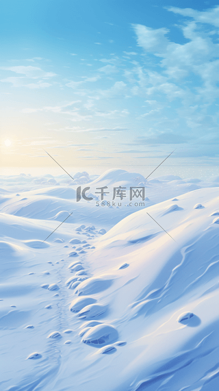 唯美冬天冬季大雪大寒场景背景