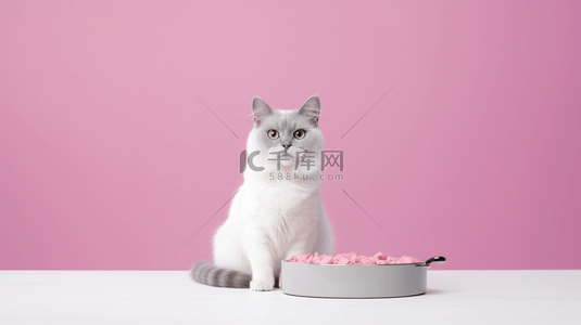 双十一宠物粮猫猫零食猫粮电商促销背景