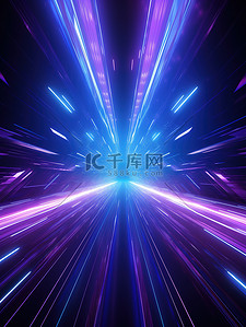 数字艺术科技背景背景图片_蓝紫色流线设计透视背景18