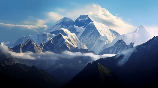 珠穆朗玛峰风景景色