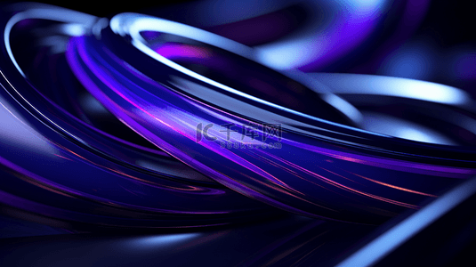 蓝紫色炫酷背景图片_蓝紫色酷炫线条科技透视线条背景