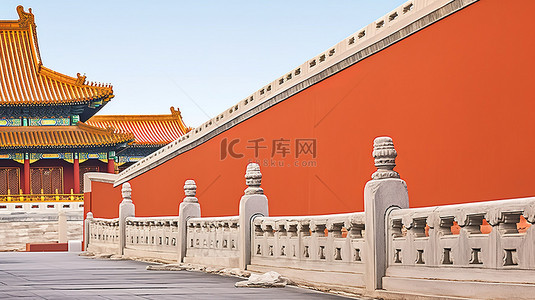 故宫红墙背景背景图片_北京古建筑红墙背景10