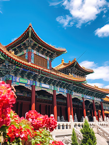 中国宫殿建筑背景图片_宏伟的中国宫殿建筑14
