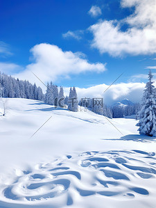雪景雪山背景图片_雪景晶莹剔透雪山冬天13
