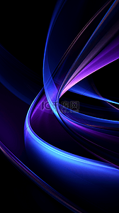 蓝紫色酷炫线条科技透视线条背景