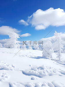 冬天背景图片_雪景晶莹剔透雪山冬天14