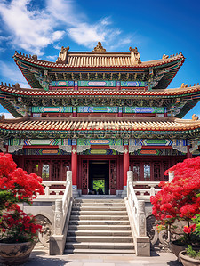 中国宫殿建筑背景图片_宏伟的中国宫殿建筑16