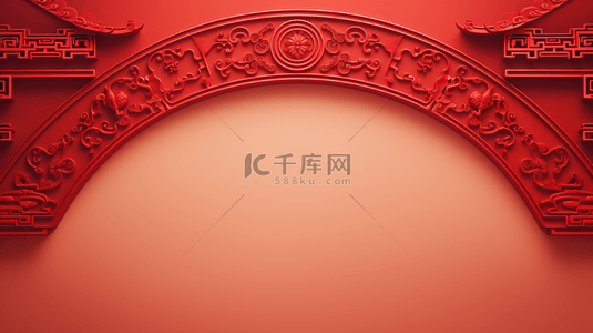中国古典红色背景图片_红色中国风几何喜庆背景12