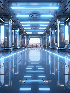未来的科幻室内空间4