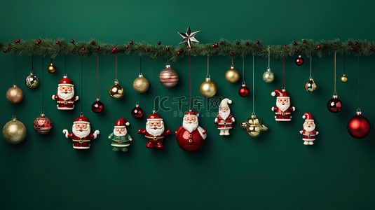 圣诞节圣诞树元素背景图片_圣诞节元素图案背景15