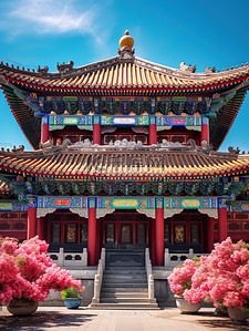 中国宫殿建筑背景图片_宏伟的中国宫殿建筑17