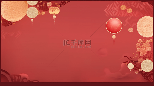 数字气球4背景图片_红色中国风喜庆创意背景4