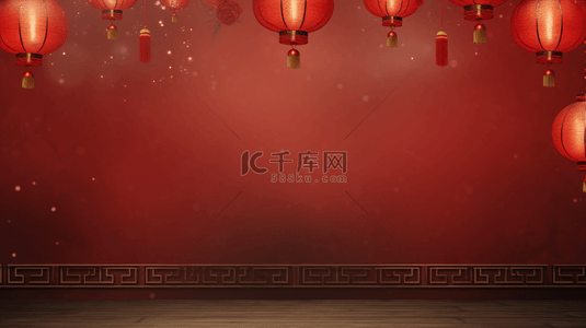 中国红灯笼装饰简约背景26