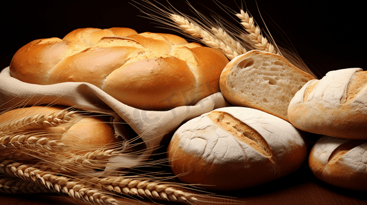 营养健康的全麦面包