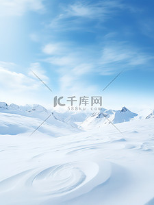 白雪恺恺的雪山冬天美景15