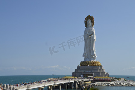 东海观音摄影照片_海南三亚南海观音像