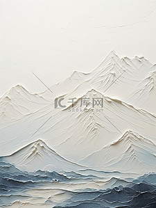 抽象山脉浮雕质感画13