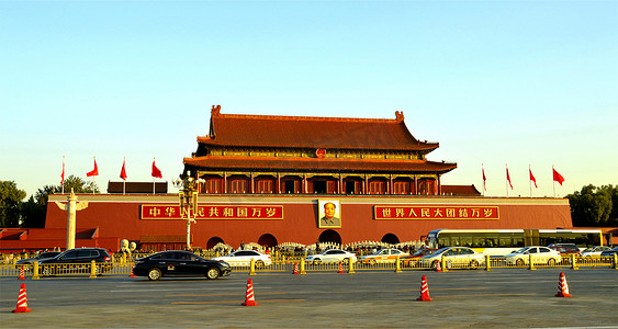 天安门广场摄影照片_北京天安门城楼