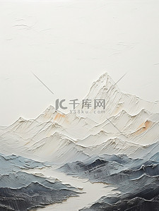 抽象山脉浮雕质感画12