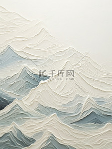 抽象山脉浮雕质感画17
