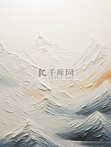 抽象山脉浮雕质感画11