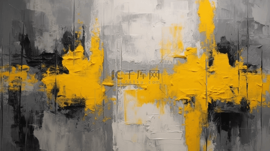 黄灰色油彩油画水彩颜料质感笔触纹理