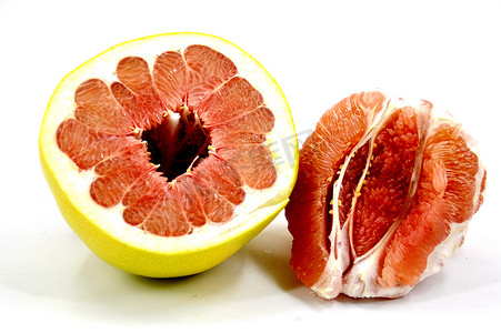 柚水果摄影照片_柚子红肉柚子